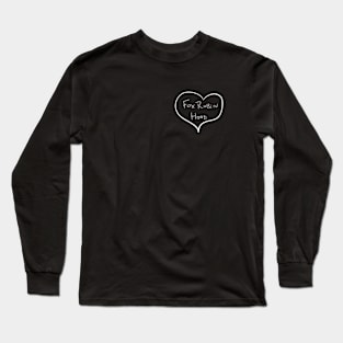 Fox Robin Hood Heart (white heart for dark shirts) Long Sleeve T-Shirt